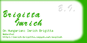 brigitta imrich business card